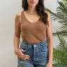 Knit Tank Top - Tan