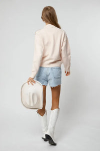 Sparkle Shower Sweater - Light pink & Rose Gold