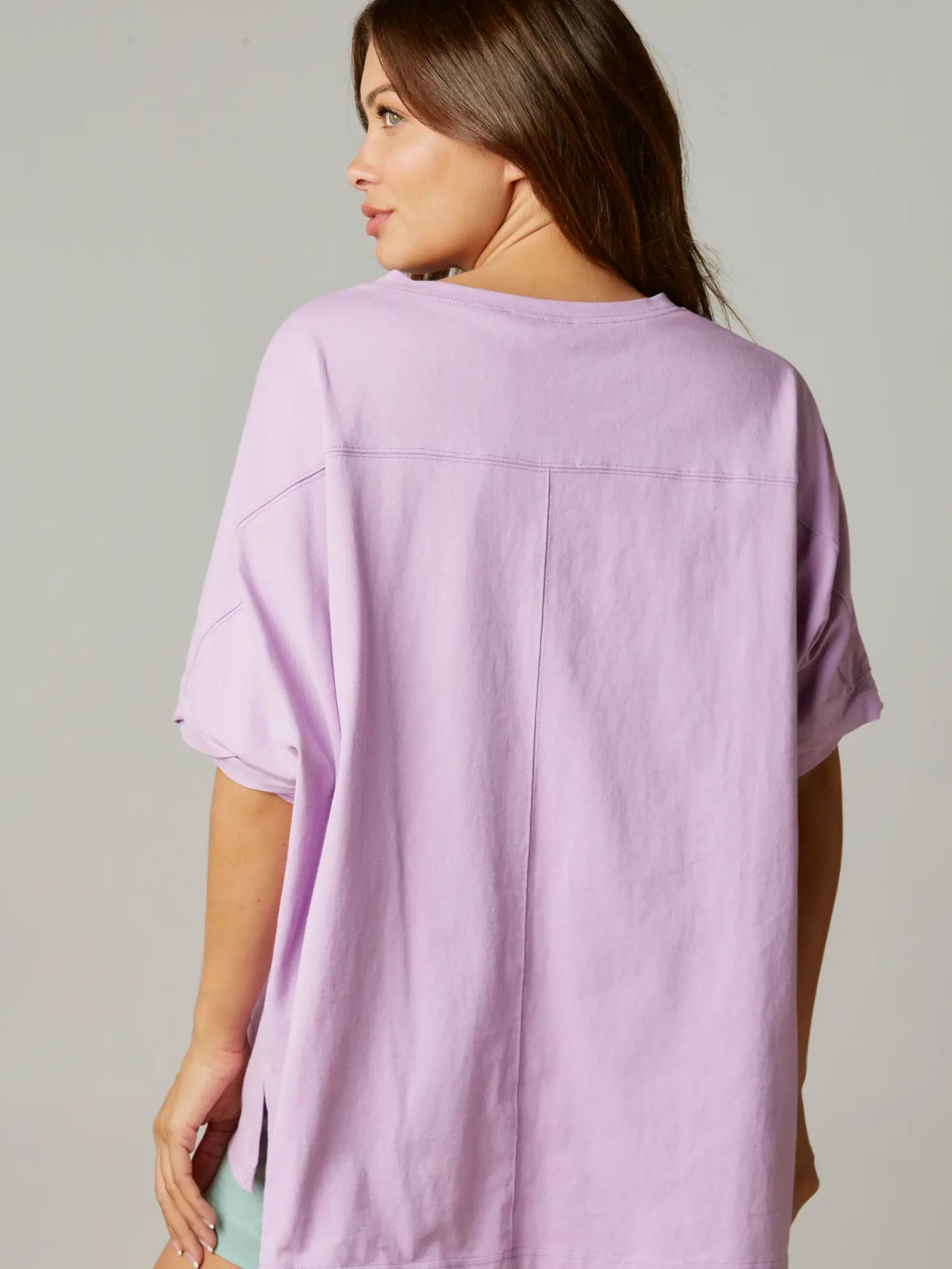 Sequin Cheers Shirt - Lavender