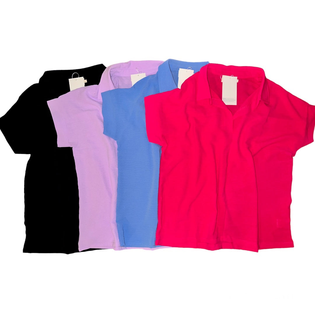 Collared Short Sleeve - Lilac
