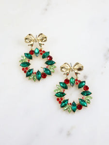 Merry & Bright Wreath Earring