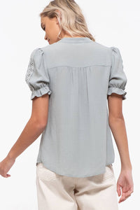 Vintage Puff Sleeve - Sage Green